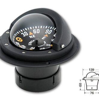 Riviera BZ1 Flush-Mount Compass for Boats