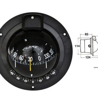 Riviera Polare BP1 Flush Bulkhead Compass for Boats