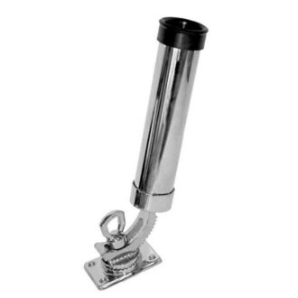 Adjustable stainless steel rod holder base AISI 316