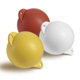 Round plastic buoy Φ15×20cm in yellow red and white