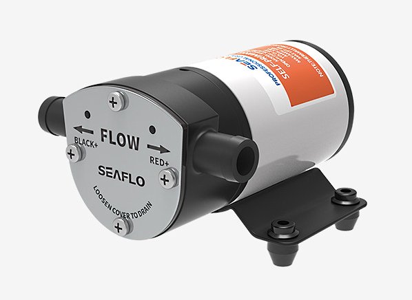 Αντλία impeller SEAFLO 30 LPM με πλαστική κεφαλή 1 SEAFLO impeller pump 30 LPM