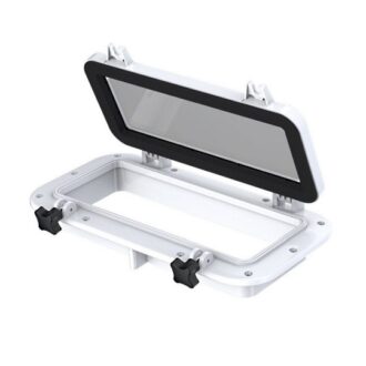 SEAFLO rectangular boat hatch 20x40 white