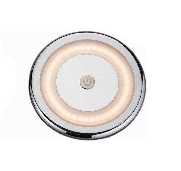 Πλαφονιέρα Στρογγυλή LED Inox με Touch Button Φ105 mm 12V 1 Slim round 12V LED inox touch ceiling light 105mm