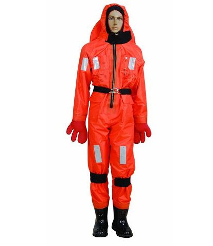 Στολή Εμβάπτισης SOLAS RSF-I – Νεοπρενίου 5 mm με Ενσωματωμένα Γάντια & Κουκούλα 1 SOLAS RSF-I immersion suit 5 mm neoprene with hood gloves and boots