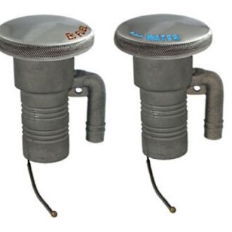 stainless 38mm vented deck fill fuel and water