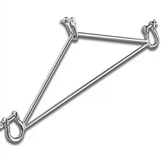 Stainless steel gangway support triangle with shackles