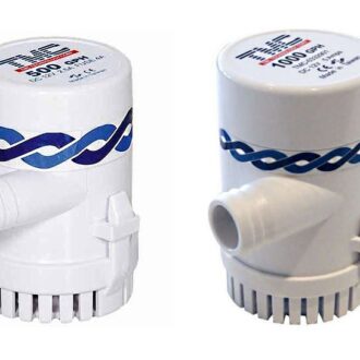 TMC narrow bilge pumps 12V in 500GPH and 1000GPH versions