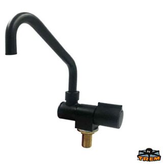 Trem foldable black cold water galley faucet for boats