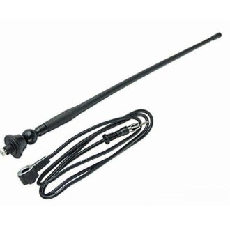 Waterproof black AM/FM marine antenna with cable