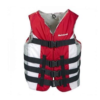 Jobe 50N red white watersports buoyancy aid with 4 straps