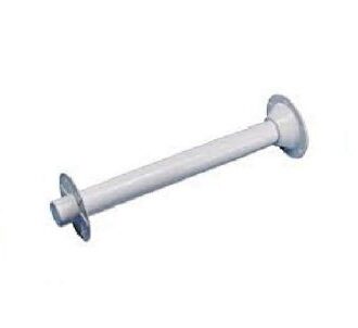 White adjustable aluminium boat table base 70cm