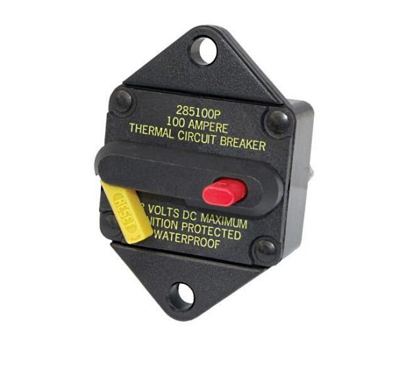 Θερμική Ασφάλεια Εργάτη Άγκυρας Bussmann 285 – 60–200A με Χειροκίνητη Επαναφορά 1 Bussmann 285 thermal circuit breaker for anchor winch