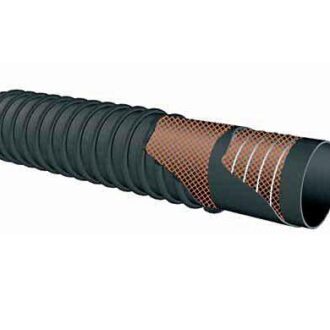 Reinforced marine exhaust hose – corrugated flexible type