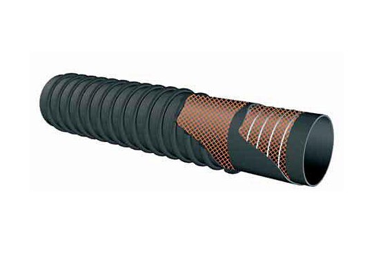 Σωλήνας καυσαερίων ενισχυμένος Φ45–75 mm 1 Reinforced marine exhaust hose – corrugated flexible type