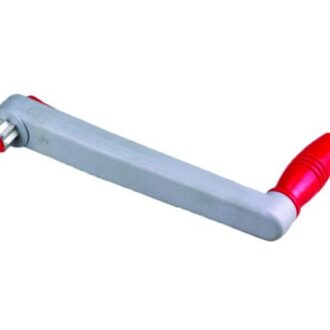 Floating winch handle with plastic grip