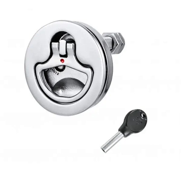 Κλειδαριά χωνευτή καταπακτής Inox 316 1 Stainless steel 316 flush hatch lock