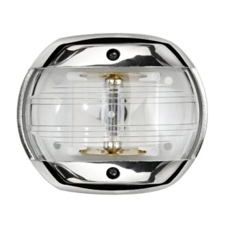 Oval stainless steel stern navigation light for boats up to 12m