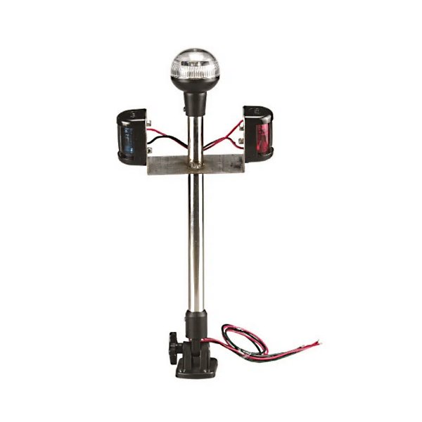 Ιστός ναυσιπλοΐας 3χρωμος LED 25cm INOX 1 Stainless steel 25cm tricolor LED navigation pole for boats