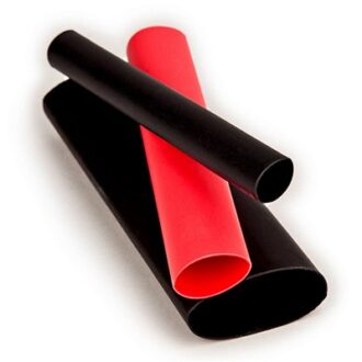 Dual wall heat shrink tubing with adhesive lining