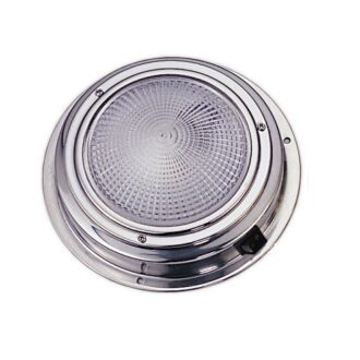 Stainless steel LED dome light with built-in switch