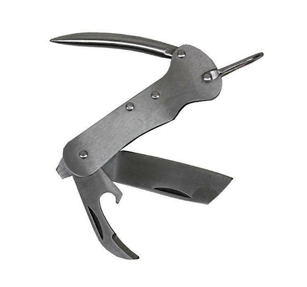 Σουγιάς Ιστιοπλόου Inox, Osculati 1 Stainless steel sailing knife with rope cutter and marlinspike