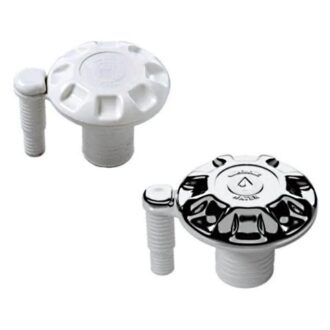 Plastic deck filler cap with vent for fuel