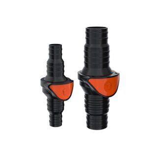 Inline non return hose valve with detachable body