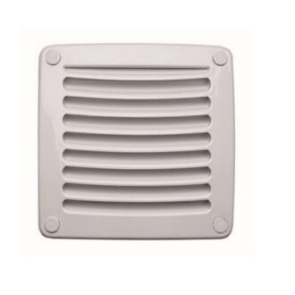 Square plastic air vent white