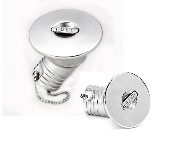 Τάπα Πλήρωσης Inox Γωνιακή 30° 1 Stainless steel angled deck filler 30 degree