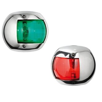 Oval stainless steel navigation light
