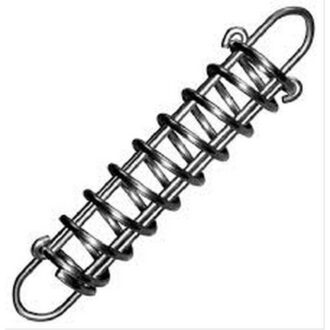 Stainless steel B.T. mooring spring for boat dock lines